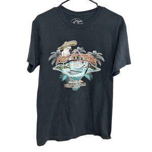 Got It Made Graphic Black T-Shirt By Pelican Shores Cotton Sz Medium